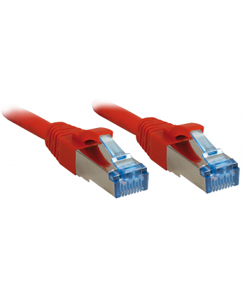 Lindy 47168 Kabel sieciowy (skrętka) RJ45 Cat.6a S/FTP LS0H, Czerwony - 10m