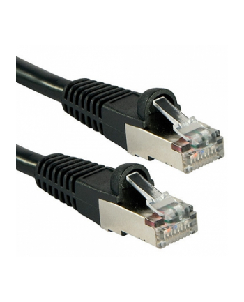 Lindy 47175 Kabel sieciowy (skrętka) RJ45 Cat.6a S/FTP LS0H, Czarny - 0,3m