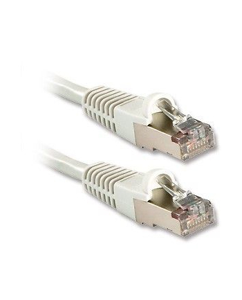 Lindy 47191 Kabel sieciowy (skrętka) RJ45 Cat.6a S/FTP LS0H, Biały - 0,5m