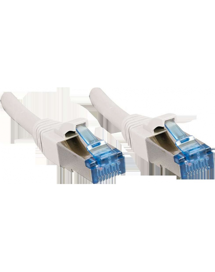 Lindy 47191 Kabel sieciowy (skrętka) RJ45 Cat.6a S/FTP LS0H, Biały - 0,5m główny