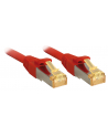 Lindy 47299 Kabel sieciowy (skrętka) Cat.7 S/FTP LS0H, RJ45 (Cat.6a), Czerwony - 15m - nr 1