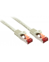 Lindy 47340 Kabel sieciowy skrętka RJ45 Cat.6 S/FTP Szary 0,3m (ly47340) - nr 1