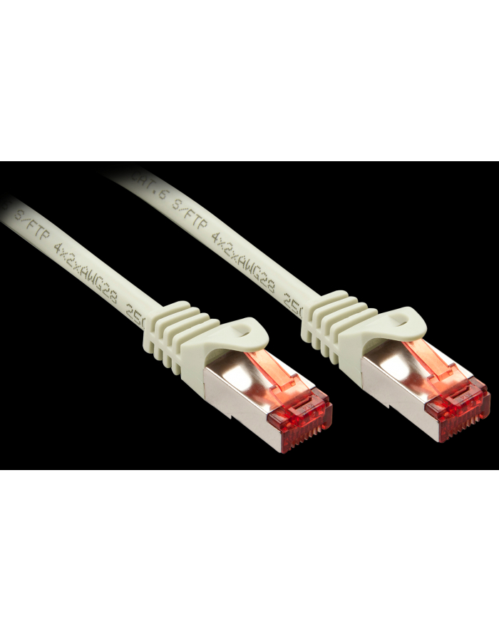 Lindy 47340 Kabel sieciowy skrętka RJ45 Cat.6 S/FTP Szary 0,3m (ly47340) główny