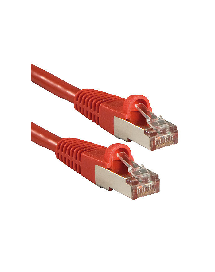 Lindy 47367 Kabel sieciowy (skrętka) RJ45 Cat.6 S/FTP, Czerwony - 7,5m główny