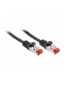 Lindy 47370 Kabel sieciowy skrętka RJ45 Cat.6 S/FTP Czarny 0,3m (ly47370) - nr 1