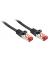 Lindy 47371 Kabel sieciowy (skrętka) RJ45 Cat.6 S/FTP, Czarny - 0,5m - nr 1