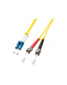 Lindy 47460 Kabel optyczny (światłowód) LC - ST OS2 jednomodowy, żółty - 1m - nr 6