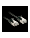 Lindy 47483 Kabel sieciowy (skrętka) RJ45 Cat.6a U/FTP, płaski, Czarny - 3m - nr 10