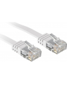 Lindy 47501 Kabel sieciowy (skrętka) RJ45 Cat.6 U/UTP, płaski, Biały - 1m - nr 12