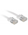 Lindy 47501 Kabel sieciowy (skrętka) RJ45 Cat.6 U/UTP, płaski, Biały - 1m - nr 1