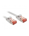 Lindy 47550 Kabel sieciowy (skrętka) RJ45 Cat.6 U/FTP, płaski, Szary - 0,3m - nr 6