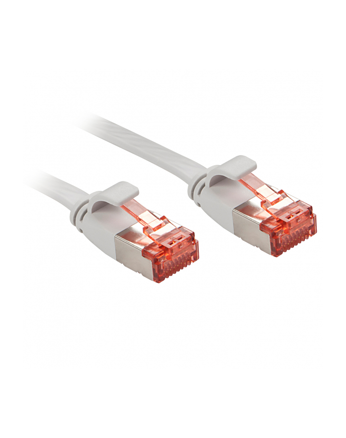 Lindy 47554 Kabel sieciowy (skrętka) RJ45 Cat.6 U/FTP, płaski, Szary - 5m główny