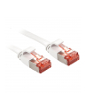 Lindy 47560 Kabel sieciowy (skrętka) RJ45 Cat.6 U/FTP, płaski, Biały - 0,3m - nr 2