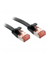 Lindy 47570 Kabel sieciowy (skrętka) RJ45 Cat.6 U/FTP, płaski, Czarny - 0,3m - nr 2