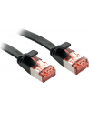 Lindy 47570 Kabel sieciowy (skrętka) RJ45 Cat.6 U/FTP, płaski, Czarny - 0,3m - nr 4