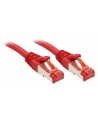 Lindy 47730 Kabel sieciowy (skrętka) Cat.6 S/FTP, czerwony - 0,3m - nr 1
