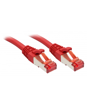 Lindy 47730 Kabel sieciowy (skrętka) Cat.6 S/FTP, czerwony - 0,3m