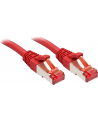 Lindy 47730 Kabel sieciowy (skrętka) Cat.6 S/FTP, czerwony - 0,3m - nr 4