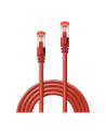 Lindy 47731 Kabel sieciowy (skrętka) Cat.6 S/FTP, czerwony - 0,5m - nr 10