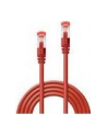 Lindy 47731 Kabel sieciowy (skrętka) Cat.6 S/FTP, czerwony - 0,5m - nr 11