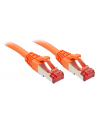 Lindy 47805 Kabel sieciowy (skrętka) Cat.6 S/FTP, pomarańczowy - 0,3m - nr 1