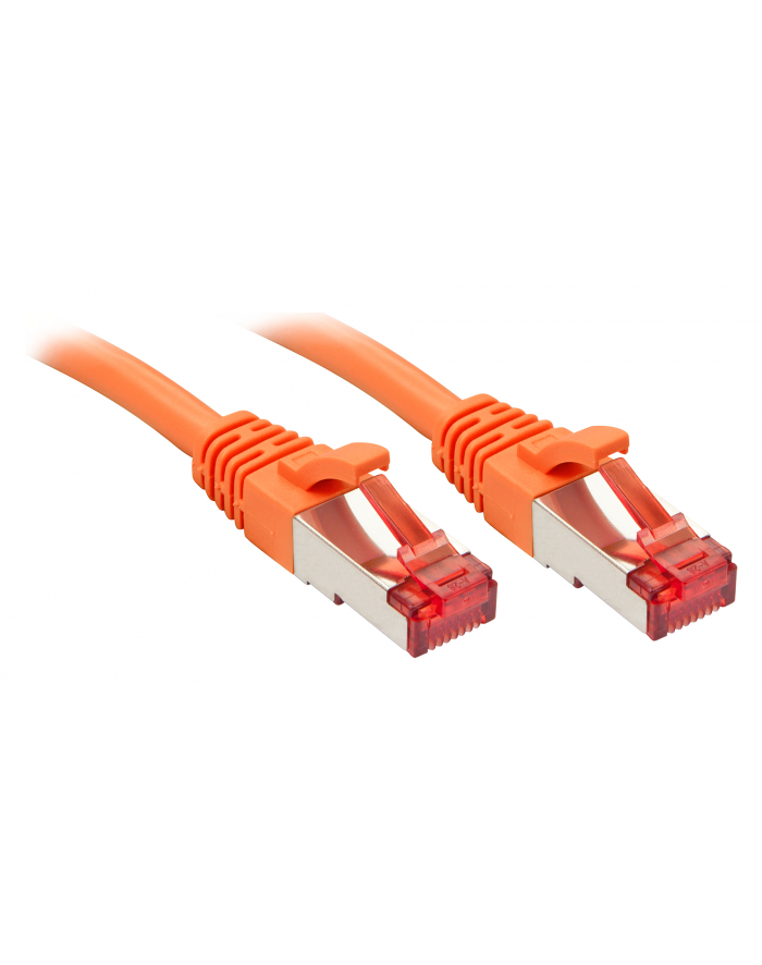 Lindy 47805 Kabel sieciowy (skrętka) Cat.6 S/FTP, pomarańczowy - 0,3m główny