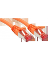 Lindy 47805 Kabel sieciowy (skrętka) Cat.6 S/FTP, pomarańczowy - 0,3m - nr 5