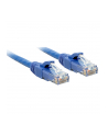 Lindy 48021 Kabel sieciowy (skrętka) RJ45 CAT6 U/UTP, niebieski - 7,5m - nr 1