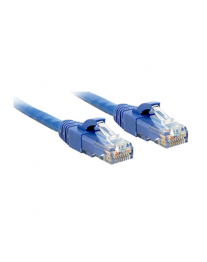 Lindy 48021 Kabel sieciowy (skrętka) RJ45 CAT6 U/UTP, niebieski - 7,5m główny
