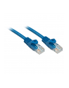 Lindy 48170 Kabel sieciowy (skrętka) RJ45 Cat.6 U/UTP, niebieski - 0,3m - nr 1