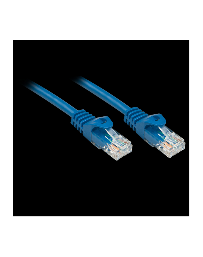 Lindy 48170 Kabel sieciowy (skrętka) RJ45 Cat.6 U/UTP, niebieski - 0,3m główny