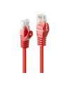 Lindy 48181 Kabel sieciowy (skrętka) RJ45 Cat.6 U/UTP, czerwony - 0,5m - nr 13