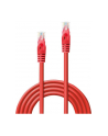 Lindy 48184 Kabel sieciowy (skrętka) RJ45 Cat.6 U/UTP, czerwony - 3m - nr 12