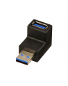 Lindy Kątowy adapter przejściówka dolny USB 3.0 A wtyk - A gniazdo (71260) - nr 10