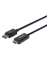 Kabel Manhattan DisplayPort - HDMI 1m czarny (152662) - nr 11