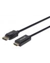 Kabel Manhattan DisplayPort - HDMI 1m czarny (152662) - nr 13