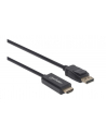 Kabel Manhattan DisplayPort - HDMI 1m czarny (152662) - nr 15