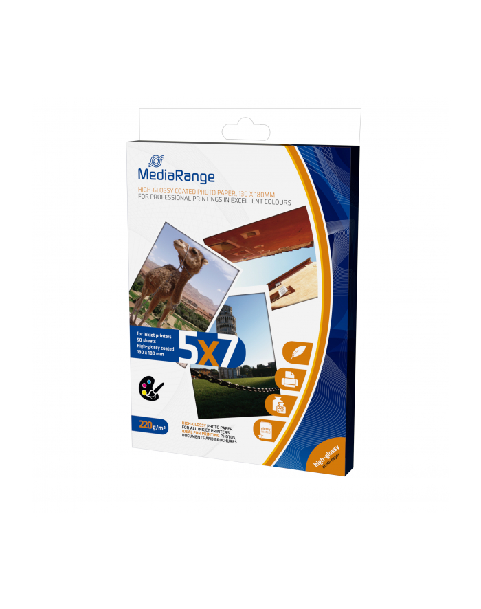 MediaRange Papier fotograficzny 13x18mm (MRINK114) główny