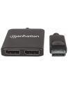 Manhattan Splitter 2-Port Display-Port mit MST 4K@30HZ - (207768) - nr 1