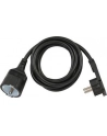 MONACOR MCF-215/SW Kabel zasilający, przedłużacz, uziemiona wtyczka, 2m - nr 25
