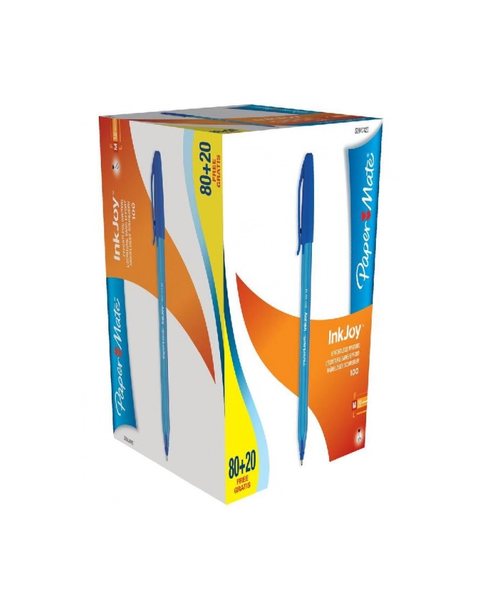 Paper Mate Długopis Inkjoy Niebieski S0977420 Op.80 Szt. + 20 Szt. główny