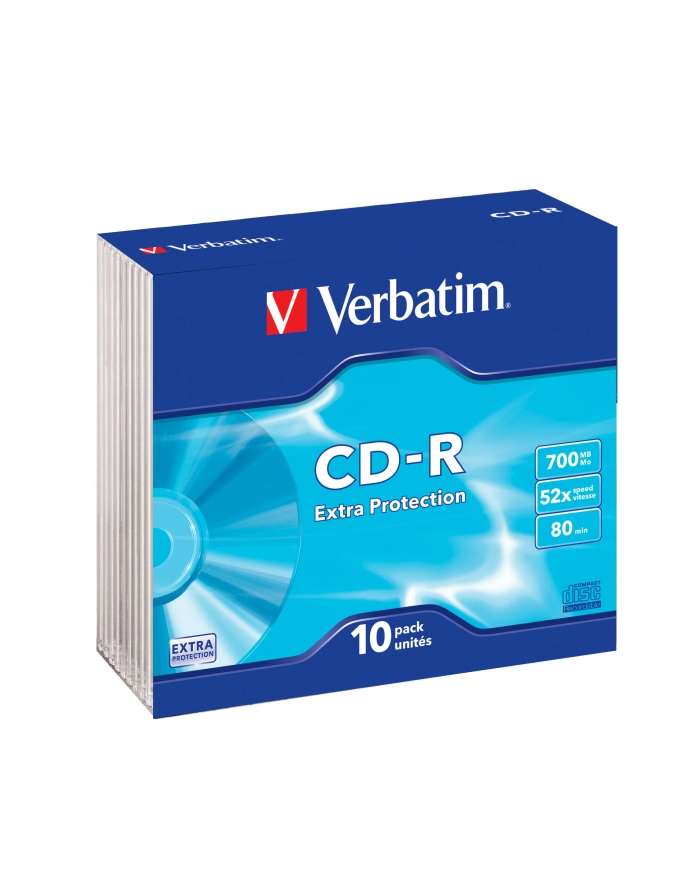 CD-R Verbatim [ slim jewel case 10 | 700MB | 52x | DataLife ] główny
