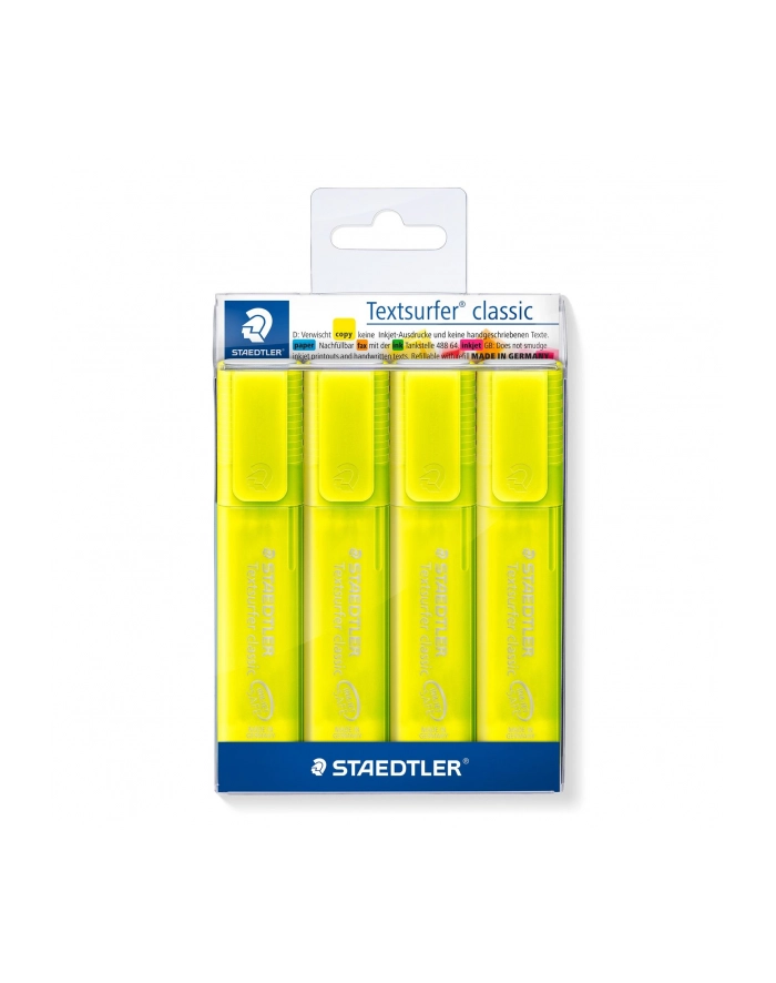 Staedtler Highlighter Textsurfer Clas 4Pcs Yellow główny