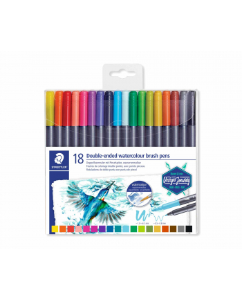 Staedtler Flamastry Dwustronne Do Akwareli 18K