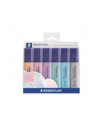 Staedtler Zakreślacz Textsurfer Classic Pastel 6 Kolorów W Opakowaniu