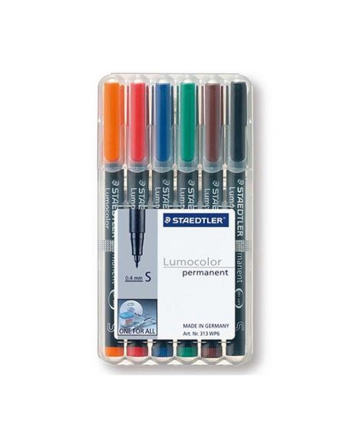 Staedtler Foliopis Lumocolor S Wodoodporny Zestaw 6 Kol. 2 3 4 5 7 9 W Etui Box główny