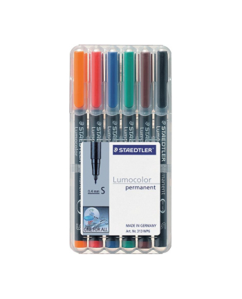 Staedtler Foliopis Lumocolor S Wodoodporny Zestaw 6 Kol. 2 3 4 5 7 9 W Etui Box