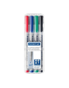 Staedtler Flamaster Suchościeralny Lumocolor Ohp, F, 4 Kolory W Etui (Sta017) - nr 6