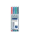 Staedtler Flamaster Suchościeralny Lumocolor Ohp, F, 4 Kolory W Etui (Sta017) - nr 9