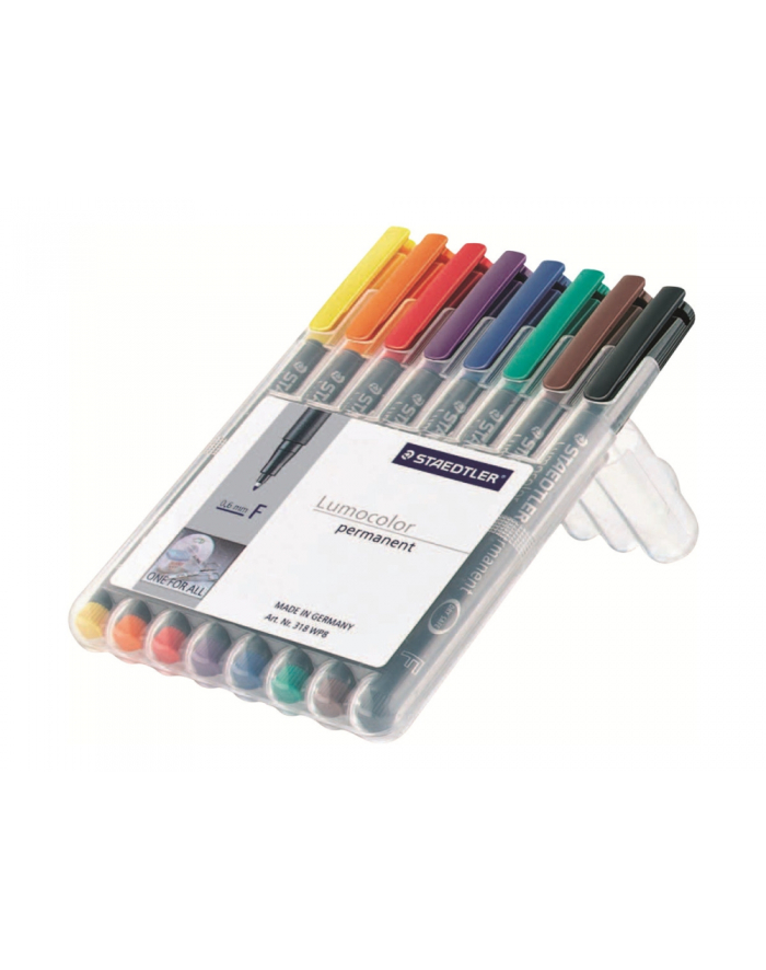 Staedtler Foliopis Lumocolor M Wodoodporny Zestaw 8 Kol. 1 2 3 4 5 6 7 9 W Etui Box główny